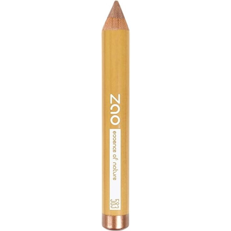 Zao Jumbo Eye Pencil, Eyeliner & Kajal mit extrabreiter Mine, hochpigmentiert, vegan, 2,1 g