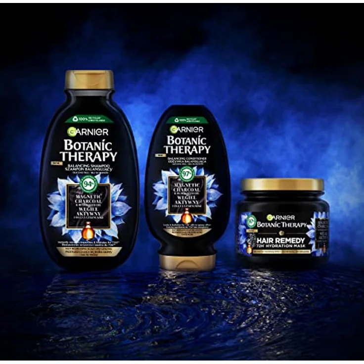 Garnier Botanic Therapy Aktivkohle und Schwarzkümmelöl Haarspülung 200 ml, Hypoallergene Formel, ohne Silikone, erleichtert das Kämmen – Bild 4