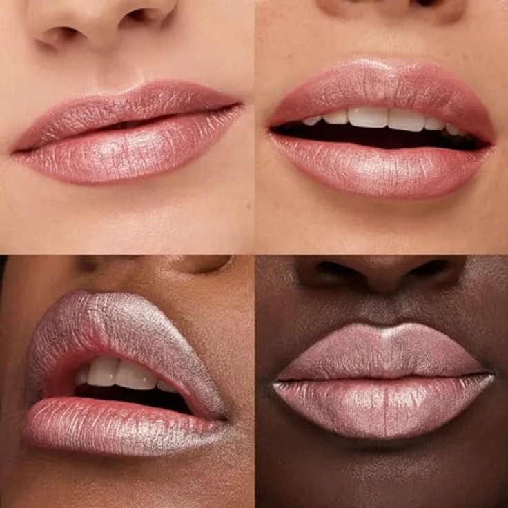 KIKO Milano Metal Flüssig-Lippenstift Metallic Farbton 01 Rosy Nude, 6.5 ml mit hoher Pigmentierung und cremiger Textur – Bild 3