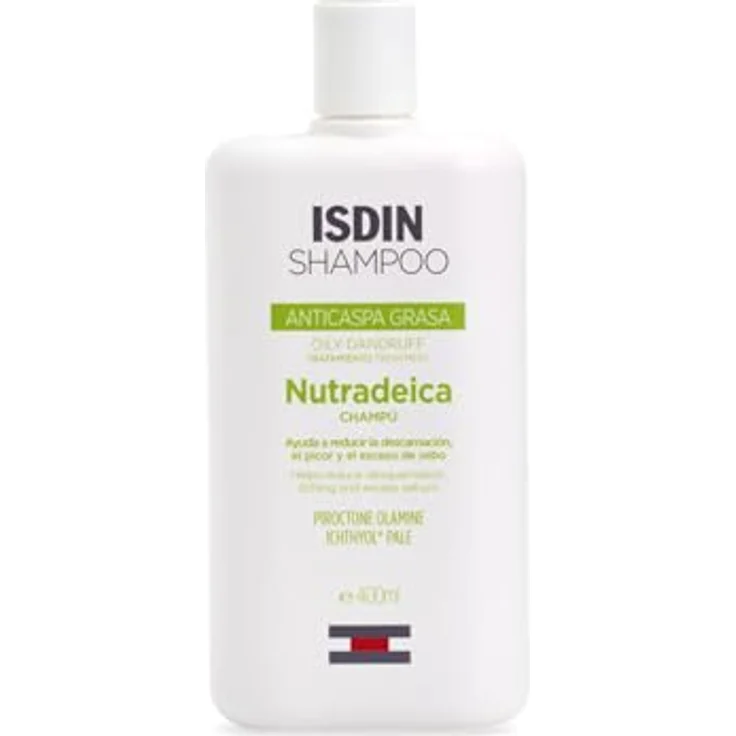ISDIN Nutradeica Anti-Schuppen Shampoo (400ml) | Reduziert überschüssiges Sebum | Lindert Juckreiz und reduziert Schuppen – Bild 1