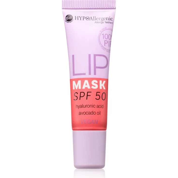 Bell HYPOallergenic Lippenmaske SPF 50, 10 g, intensiv feuchtigkeitsspendend, mit Hyaluronsäure und Kokosnussöl, 02 Fruit Jelly