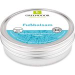 GREENDOOR Fussbalsam mit BIO Kakaobutter, Fusscreme Schrundensalbe, 4 fache Ergiebigkeit, Naturkosmetik, natürlicher Fuß Balsam, Fuss-Pflege Crème, 75 ml