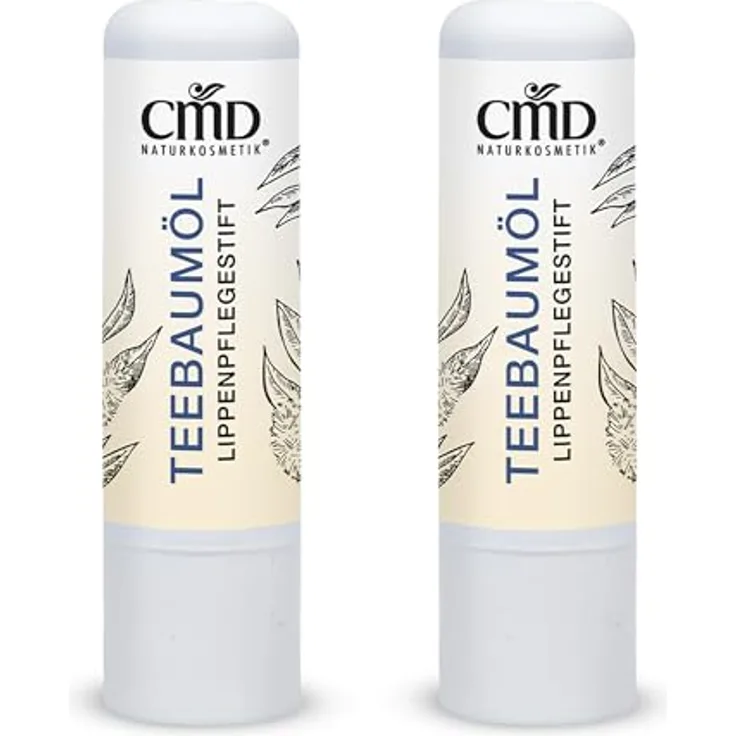 CMD Naturkosmetik Teebaumöl Lippenpflege mit Bio-Sheabutter, 4,50 g - Schutz bei Wind & Wetter, auch bei Lippenbläschen geeignet