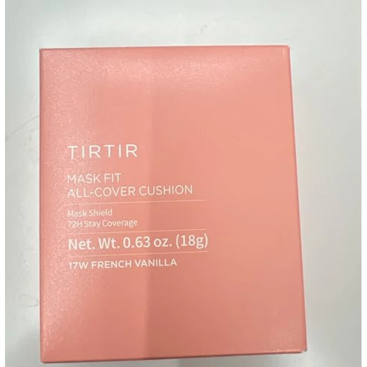 TIRTIR Mask Fit All Cover Cushion, mattierendes Make-up mit Hyaluronsäure, Farbton 17W French Vanilla, 18 g – Bild 7