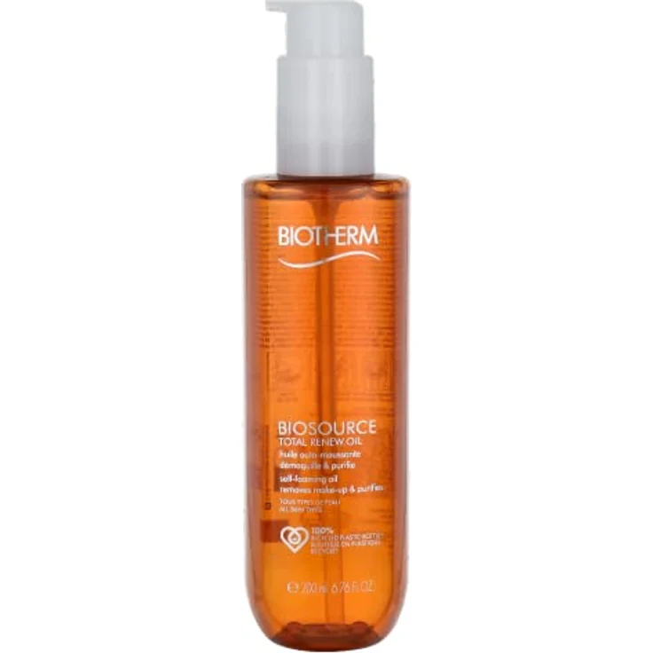 Biotherm Biosource Total Renew Oil 200 ml, für Mischhaut geeignet, Trockene Haut, entfernt wasserfestes Make-up  – Bild 2