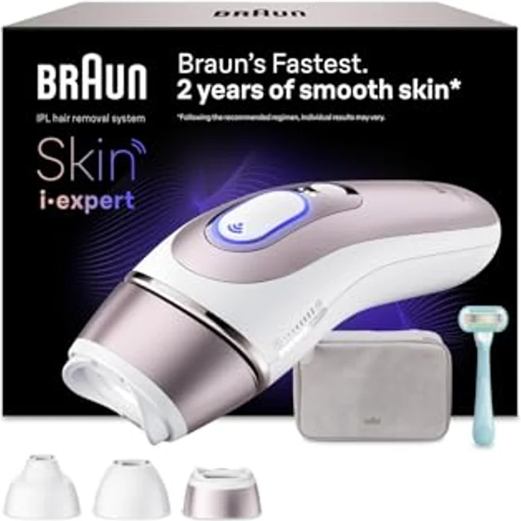 BRAUN Smart IPL Skin i·expert PL7321, Licht-Haarentferner in Weiß/Bronze – Bild 1