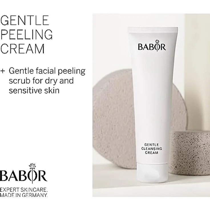 BABOR Gentle Peeling Cream für jede Haut, Mildes Gesichtspeeling, Vorbereitung für Pflege und Selbstbräuner, Cleansing, Ohne Alkohol, Vegane Formel, 1 x 50 ml – Bild 2
