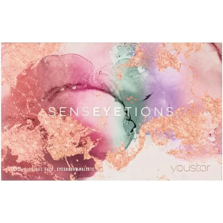 youstar Senseyetions Lidschatten Palette 28 g, 5 - Glorious Days, hochpigmentierte Formel mit integriertem Spiegel, verschiedene Finishes – Bild 2