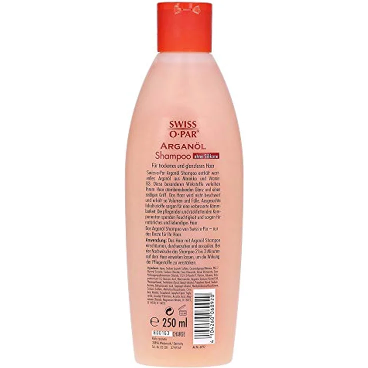 Swiss O-Par Arganöl Shampoo, 250 ml für pflegendes Haar mit Niacinamid und Argania Spinosa Öl – Bild 2