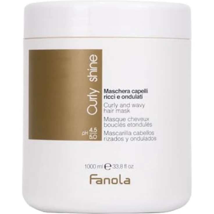 Fanola Curly Shine Curly and wavy hair mask - Lockenkur, 1 l – Bild 2