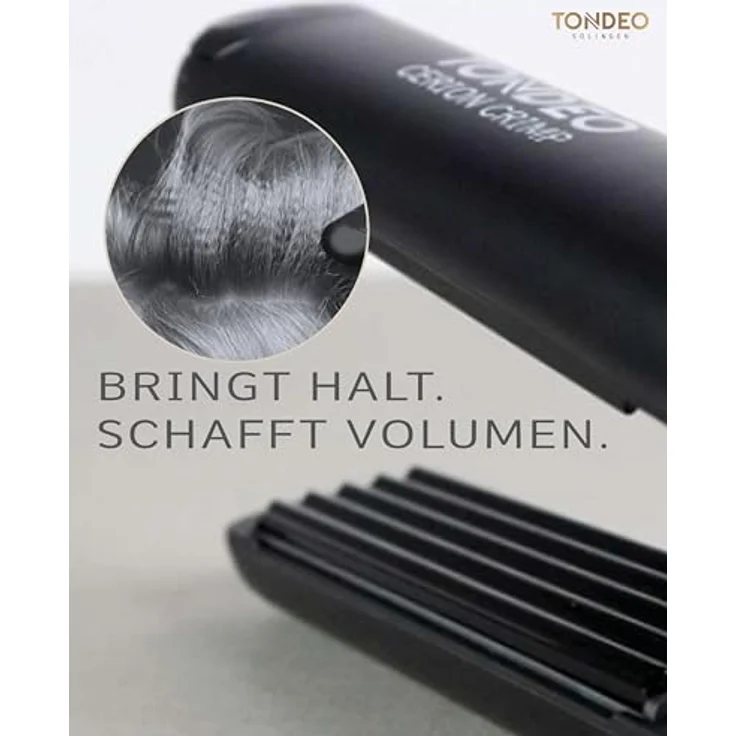 Tondeo Cerion Crimp Kreppeisen mit Keramikbeschichtung stufenlose Drehkupplung, stufenlose Steueung, federnd gelagerte Heizelemente – Bild 4