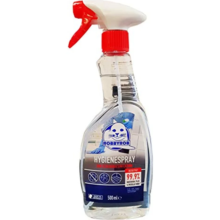 Robbyrob Flächendesinfektionsmittel 500ml Sprühflasche, effektives Biozid zur Oberflächendesinfektion – Bild 2