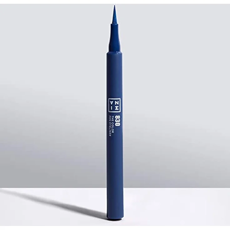 3INA The Color Pen Eyeliner, Filzstift-Eyeliner in Navy Blue, 1 ml mit satter, intensiver Farbe und präziser Linienführung – Bild 7