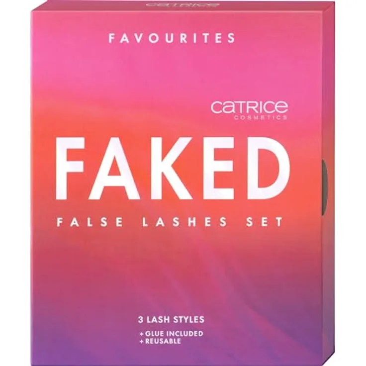 Catrice Faked Künstliche Wimpern vorteilhafte Packung, 3x2 Stück, für einen dramatischen Blick