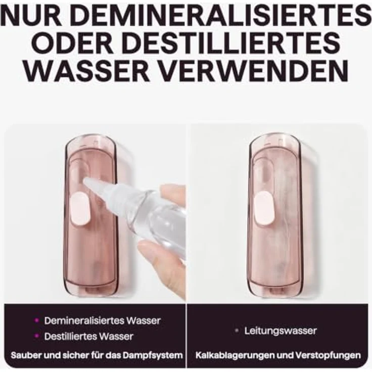 Wavytalk Dampf-Thermobürste Steamlift Pro, haarschonende Stylingbürste mit 5 Temperatureinstellungen und 30 Minuten Dampf, schwarz – Bild 8