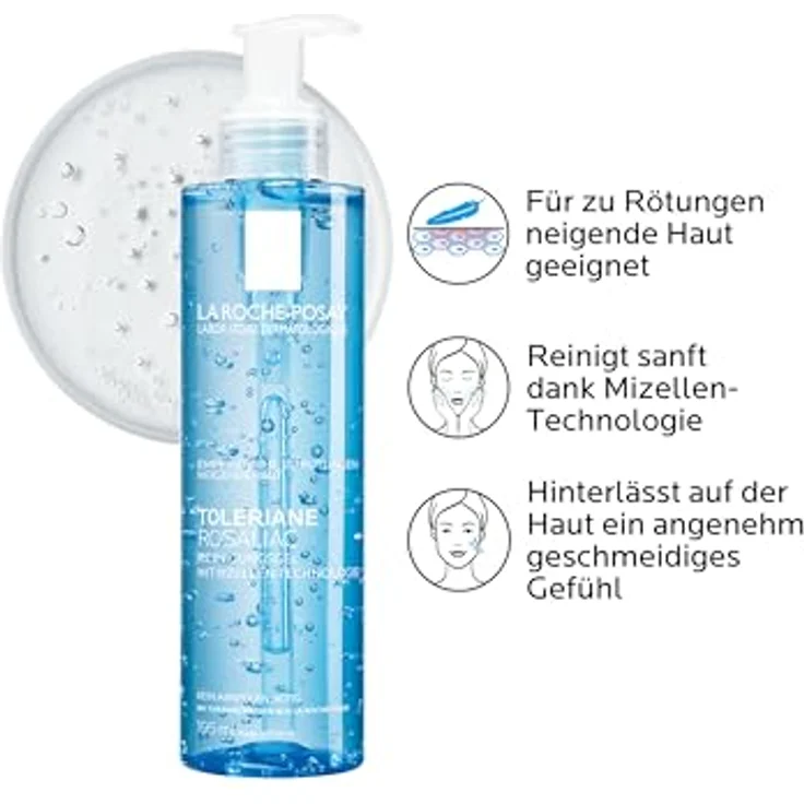 La Roche-Posay Gel Rosaliac Gelee Micellaire Demaquillante 195 ml, für Damen und Herren empfohlen – Bild 3