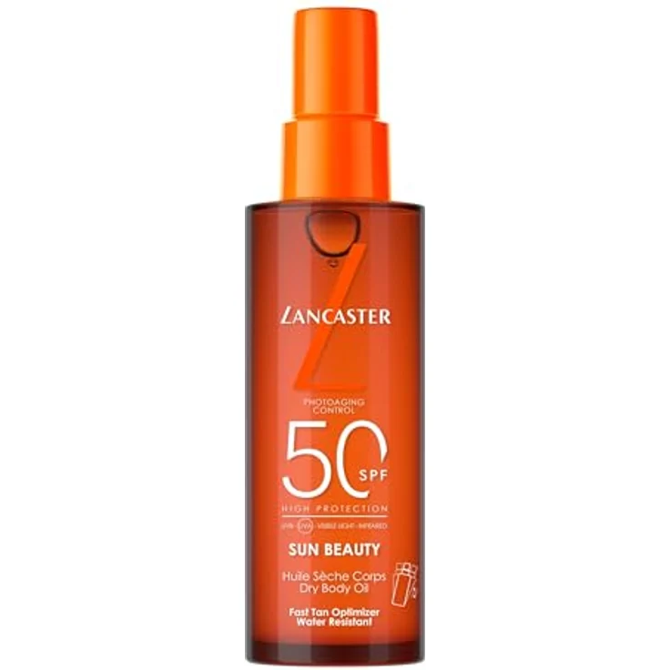 Lancaster Sun Beauty Body Dry Oil SPF50, 150 ml - Schutz vor lichtbedingter Hautalterung, umfassender Sonnenschutz