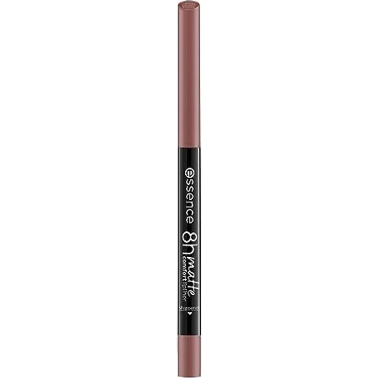 essence 8h matte comfort lipliner, Lip Pencil, Lippenkonturenstift, Nr. 02 Silky Hazelnut, nude, sofortiges Ergebnis, langanhaltend, matt, vegan, wasserfest, Mikroplastik Partikel frei (0,3g) – Bild 3