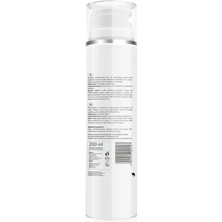 Apis EXFOLIATION Kühlungsgel 200 ml - Neutralisiert AHA-Säuren, reduziert Rötungen und Schwellungen, mit Mimose- und Wasserlilien-Extrakt, für alle Hauttypen geeignet – Bild 2