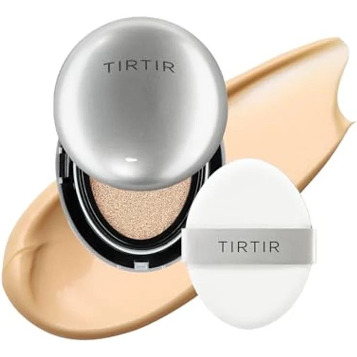 TIRTIR Mask Fit Aura Cushion Mini, feuchtigkeitsspendendes Make-up im Schwamm mit ausgezeichneter Abdeckung, Farbton 23N Sand, 4.5 g – Bild 1