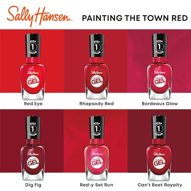 Sally Hansen Miracle Gel Gel-Nagellack 14,7 ml Farbton 680 Rhapsody Red – Bild 6