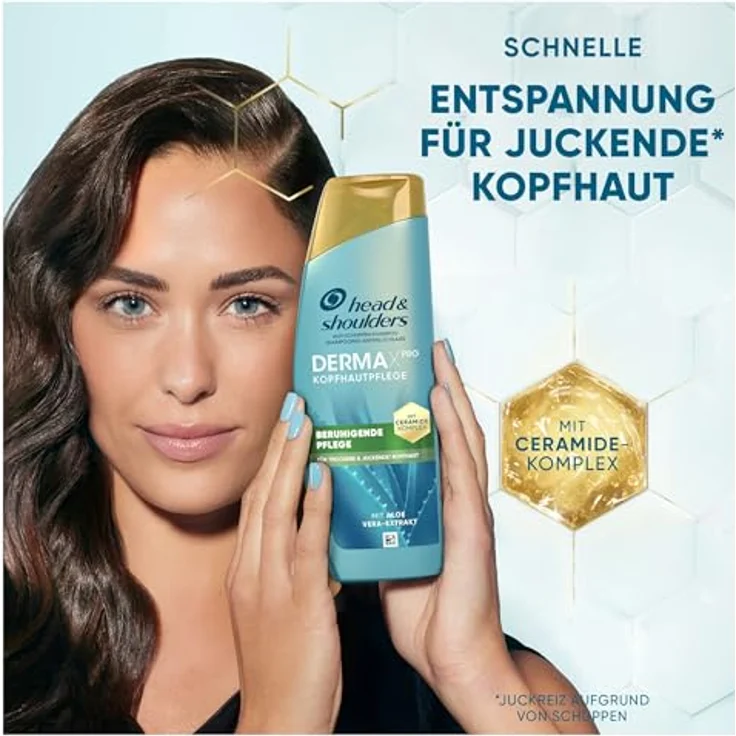 Head & Shoulders DermaXPro Beruhigende Pflege Anti-Schuppen-Shampoo 400ml, Aloe Vera-Extrakt & Ceramide-Komplex, Beruhigt Trockene, Juckende Kopfhaut – Bild 2