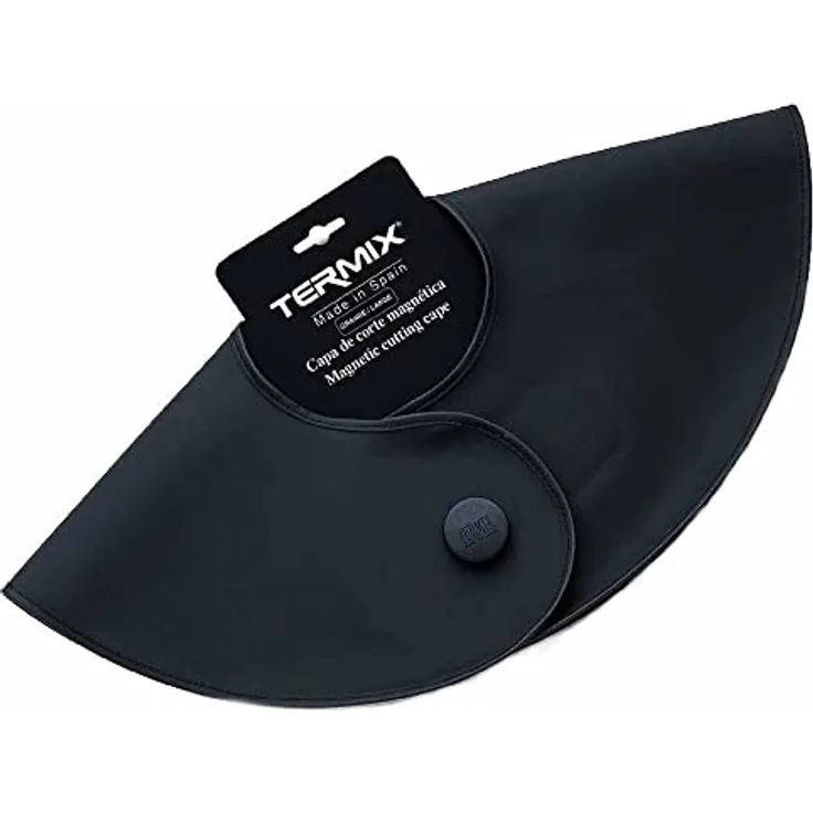 Termix magnetischer, professioneller Schneideumhang für den Friseursalon. Professionelles Friseurzubehör aus PVC- und Polyester-Mischgewebe. Kleine Größe. Farbe: Schwarz.