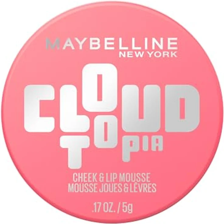 Maybelline Cloudtopia Blush 5 g, federleichtes Wangen- & Lippenmousse, hochpigmentiert in MOONLIT ROSE – Bild 1