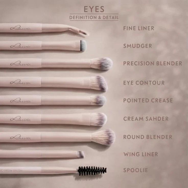 Luvia Cosmetics Augenpinsel All Eye Want, Concealer-Pinsel für Damen, 1 Stück, diverse Pinsel-Varianten im Set – Bild 2