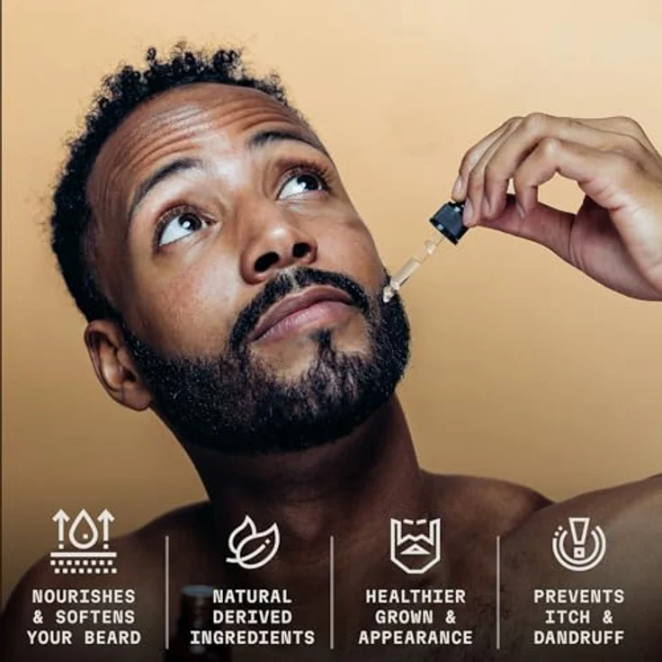 Striking Viking Bartöl-Conditioner 60 ml, Bergamot Thunder Duft, mit Argan- & Jojobaöl, fördert Bartwachstum, spendet Feuchtigkeit – Bild 2