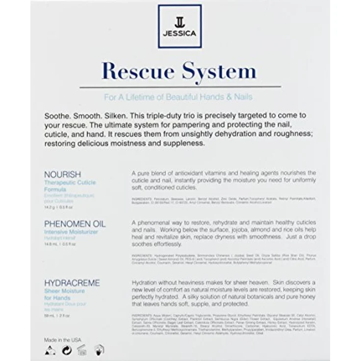 Jessica Cosmetics Rescue System, 15 g, Nagelpflege für strapazierte Nägel und Hände – Bild 3