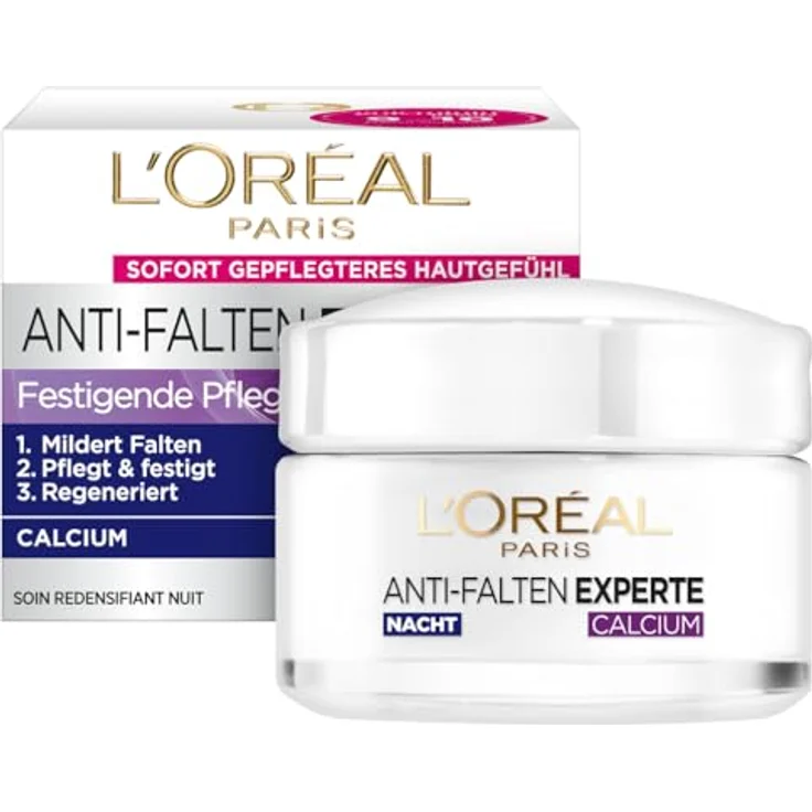 L'Oréal Paris Anti-Falten-Experte 55+ Calcium Nachtcreme 50 ml – Bild 2