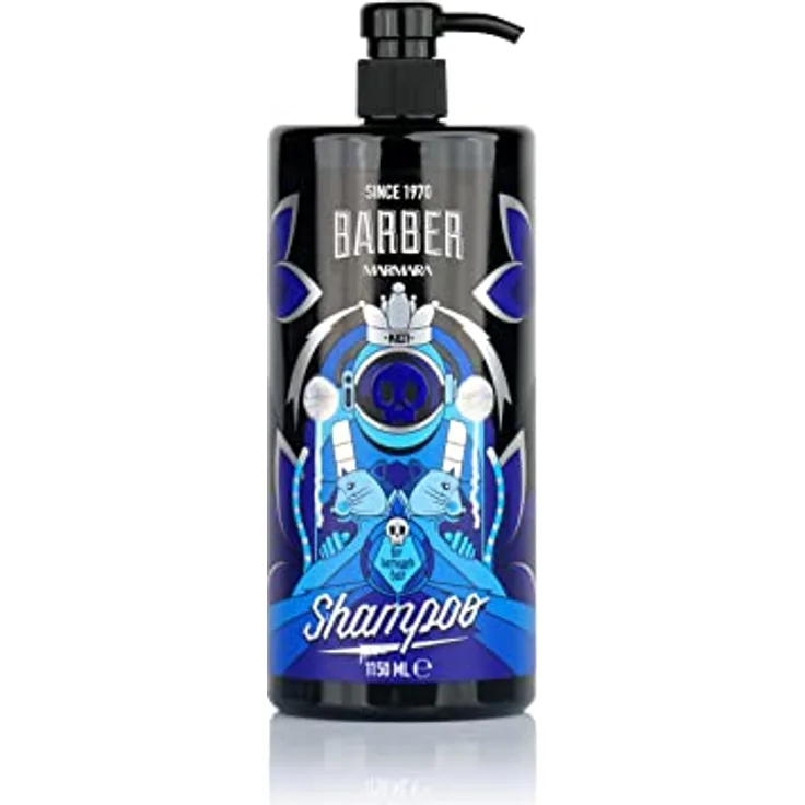 BARBER MARMARA Keratin Shampoo Männer 1150ml | Friseur Kabinett Shampoo Herren | Friseurbedarf | verringert Haarausfall | Barber Shop Shampoo | frei von Silikone und Salz | für Alle Haartypen