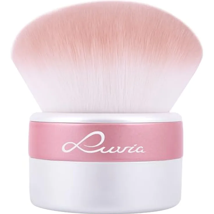 Luvia Cosmetics XXL Kabuki Pinsel "Candy" - Veganer Puder Schminkpinsel für Gesicht, Bronzer, Blush, Contour & Highlighter, weichzeichnendes Finish