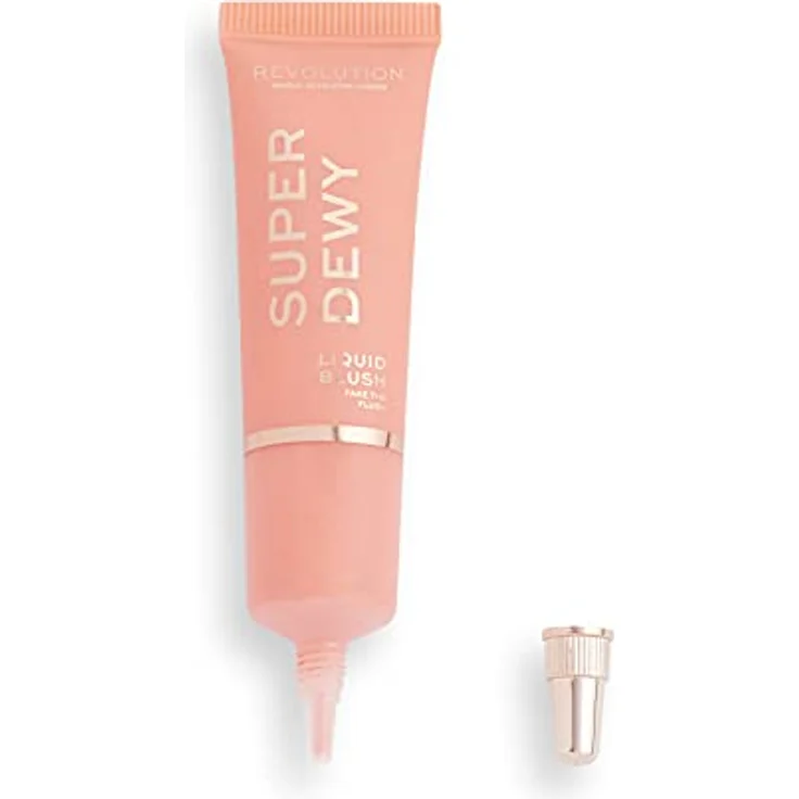 Makeup Revolution, Superdewy Liquid Blusher, Gesichts-Rouge, Hochpigmentiert, aufbaubare Formel, Fake The Flush, 15 ml – Bild 3