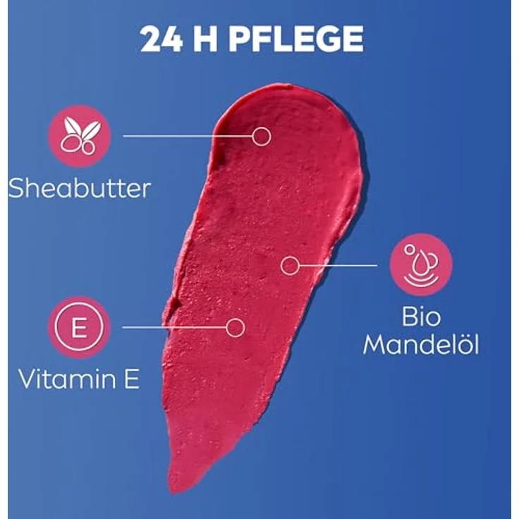 Labello Caring Beauty Pink Lippenpflegestift, farbige Lippenpflege mit LSF 30, Vitamin E & Bio-Mandelöl, 3in1 Formel für Lippen & Wangen (4,8 g) – Bild 5