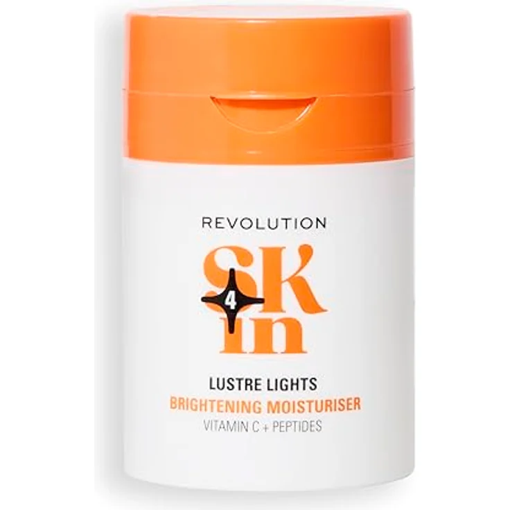 Revolution Skincare Be Bright Vitamin C & Peptides Brightening Moisturiser, aufhellende Gesichtscreme mit Peptiden, 50 ml, alkoholfrei, vegan, dermatologisch getestet – Bild 1