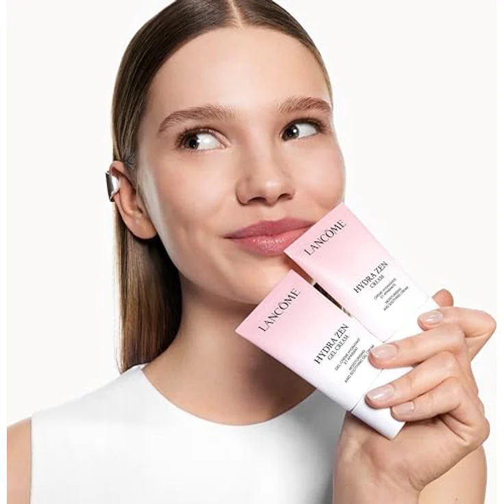 Lancôme Hydra Zen Moisturising and Soothing Cream, Tagescreme für Damen mit Moringa-, Rose- und Pfingstrose-Extrakten, 30 ml – Bild 4