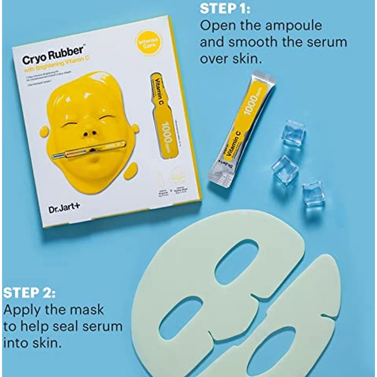 Dr. Jart+ Cryo Rubberâ„¢ Brightening Mask, Zellschicht-Maske zur Hautverjüngung, 40 g, intensiv feuchtigkeitsspendend und aufhellend – Bild 2