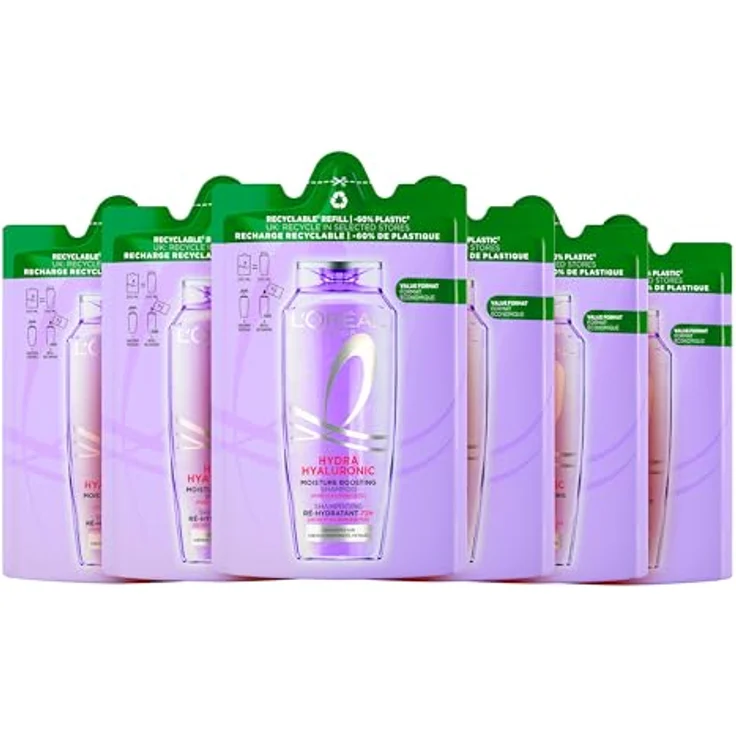 L’Oréal Paris Elvital Hydra Hyaluronic 72H Feuchtigkeits-Auffüllendes Shampoo, 250 ml für trockenes Haar – Bild 4