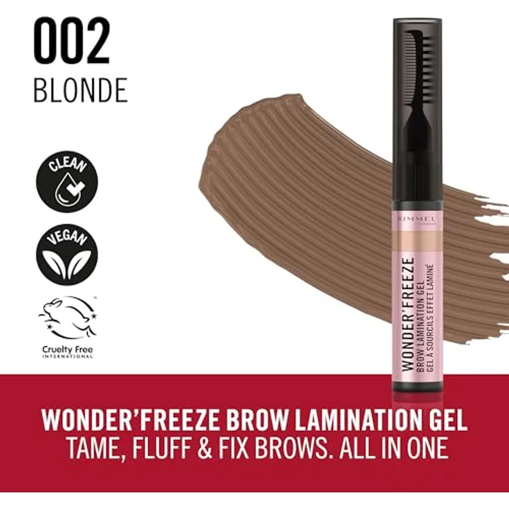 Rimmel London Wonder'Freeze Augenbrauen Gel 002 Blonde 6g – Bild 2
