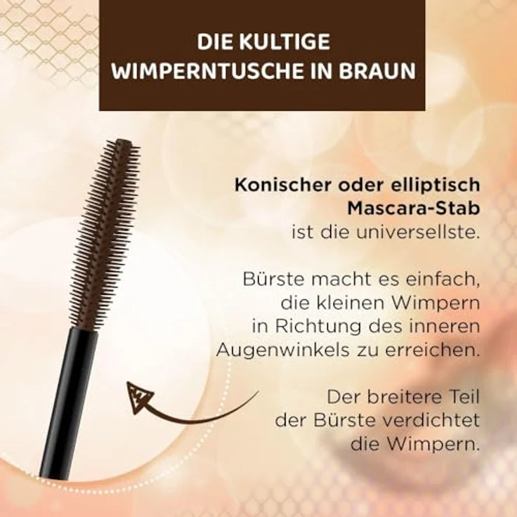 EVELINE KOL Mascara VARIERE LASHES SHOW, 10 ml, volumengebende Mascara in Braun – Bild 3