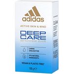 adidas Deep Care feste Dusche für sie, mit reichhaltiger Sheabutter, sanfte Pflege für sensible Haut, vegan, 100 g