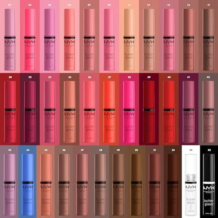 NYX Professional Makeup Butter Gloss Lipgloss 51 Brownie Drip, 8 ml - Hochglänzend, feuchtigkeitsspendend, kaschiert Lippenlinien – Bild 5