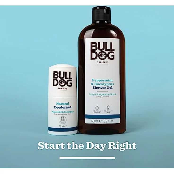 BULLDOG Skincare Peppermint and Eucalyptus Roll On Natural Deodorant 75ml, 24-Stunden-Geruchsschutz, Vegan, Pfefferminz & Eukalyptus – Bild 5