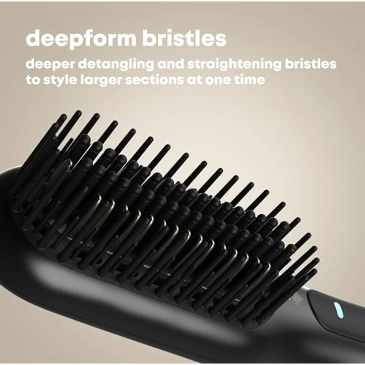 Revamp Professional Stylers Deepform Straight & Style, Heißluft Stylingbürste für flaches und paddelartiges Haarstyling, kabelgebunden, mittellange Borsten, Damen – Bild 4