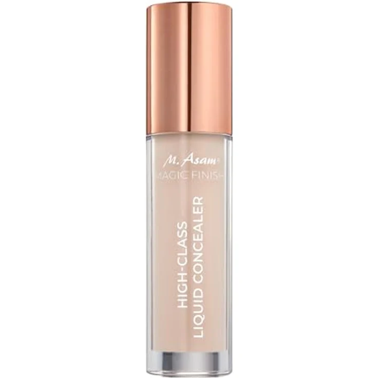 M. Asam MAGIC FINISH HIGHCLASS LIQUID CONCEALER Ivory, flüssiger Concealer mit Hyaluron und Koffein, kaschiert Rötungen und Augenringe, hohe Deckkraft (4ml) – Bild 1