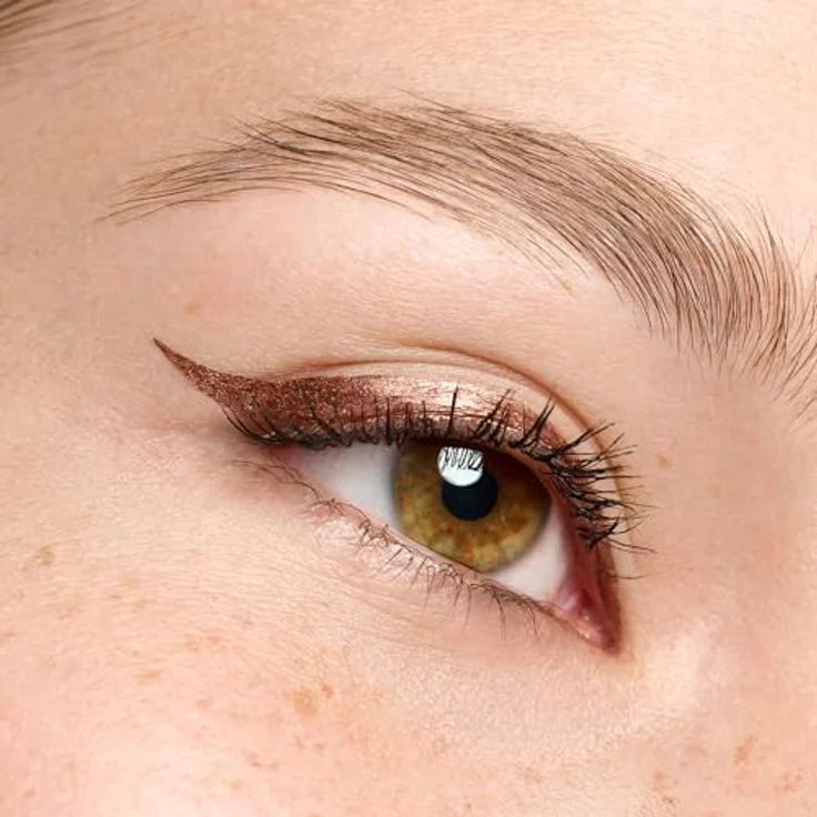 essence COLOUR it! Metallic Eyeliner, Farbton 01 Burnished Bronze, 3 ml, veganer Flüssig-Eyeliner mit präzisem Applikator für intensive Linien – Bild 7