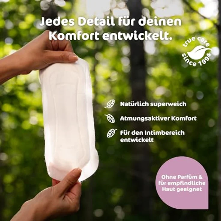 Naty Damenbinden Normal, 14 Stück – umweltfreundlich, vegan, hautfreundlich, biologisch abbaubar für natürliche Monatshygiene – Bild 5