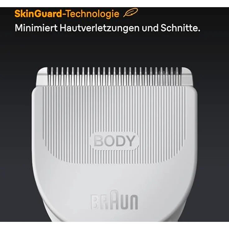 Braun Series 5 BG5500, Body Trimmer für Männer, Nass & Trocken, Akku, Grau, Weiß – Bild 4